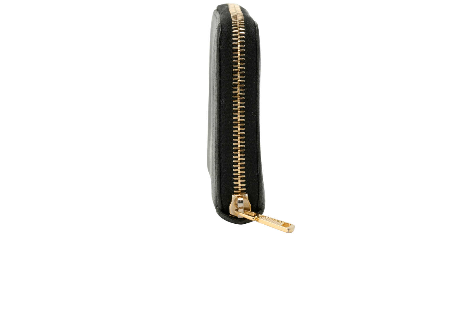 Saint Laurent Zipped Purse, &pound;195, Accessories, Black, Leather, Side view